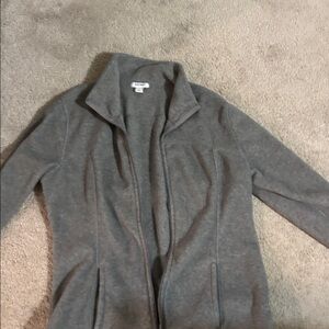 Old Navy Heather Gray Fleece Jacket
